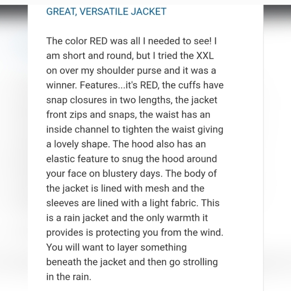 NWT Hunter Ladies' Water & Wind Resistant Rain Jacket, Olive - Picture 7 of 8